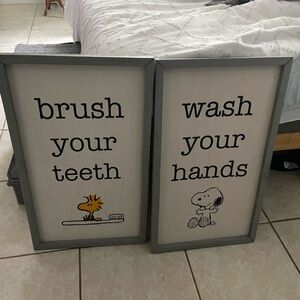 Pottery Barn Kids Gray Wall Decor Set